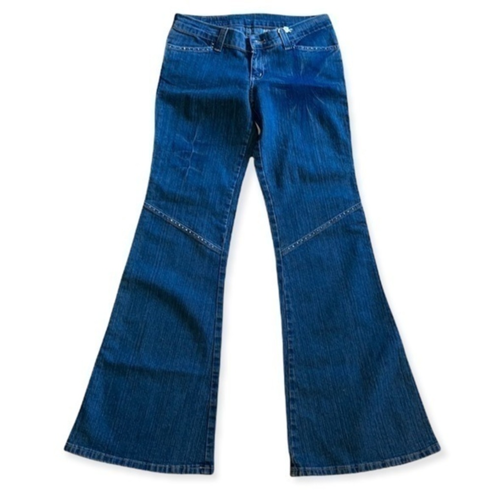 Gino’s Forever Collection Jeans bell bottom flare legs, size 13, blue
